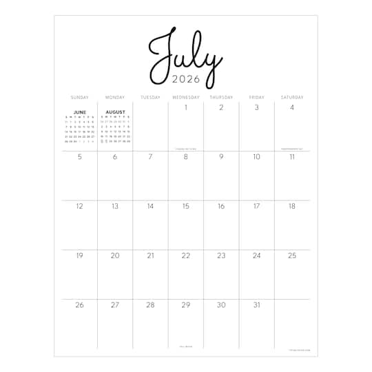 TF Publishing Large 2026-27 Art Poster Wall Calendar